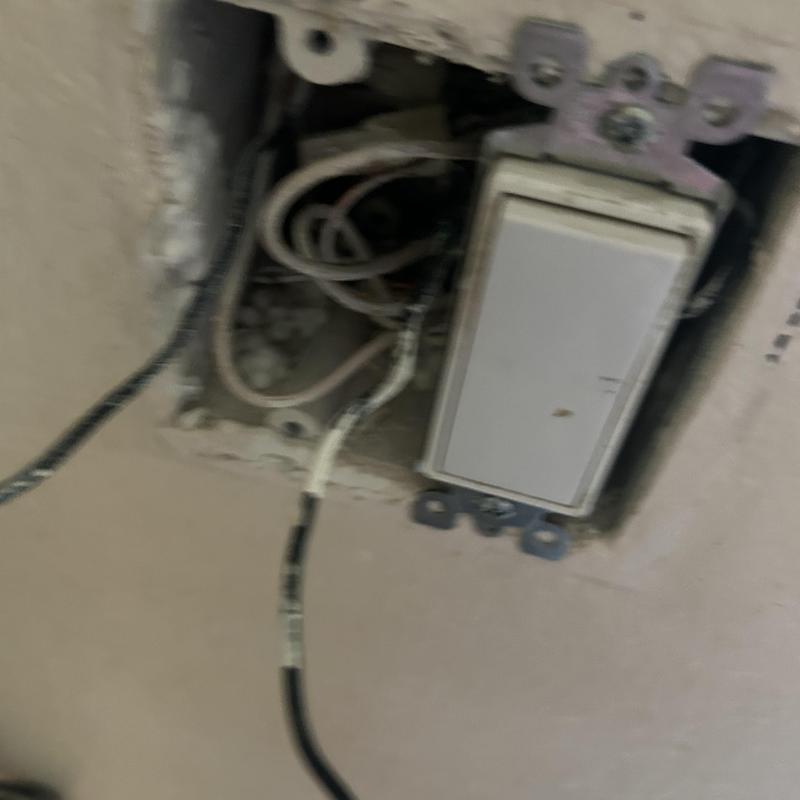 Dimmer switch wiring installation in electrical box