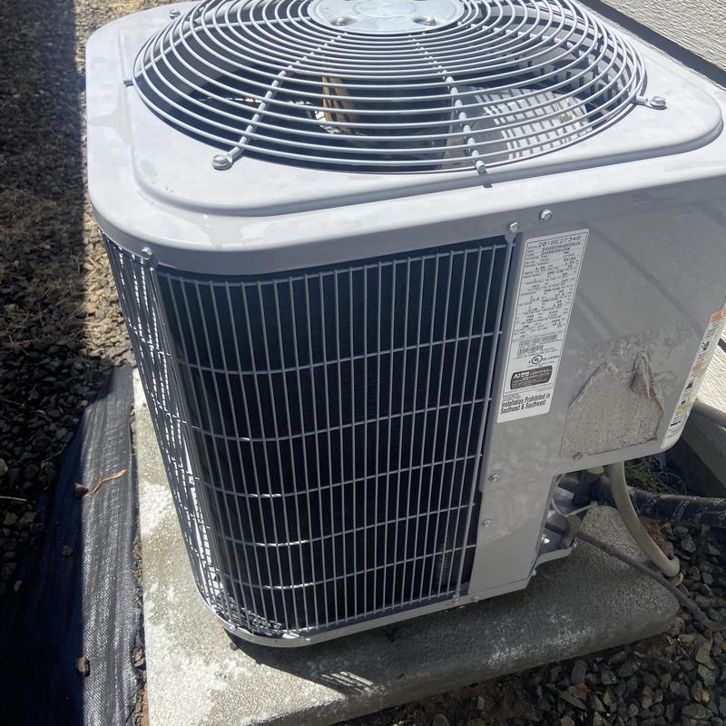 Condenser compressor unit outside air conditioner system Condenser compressor unit outside air conditioner system