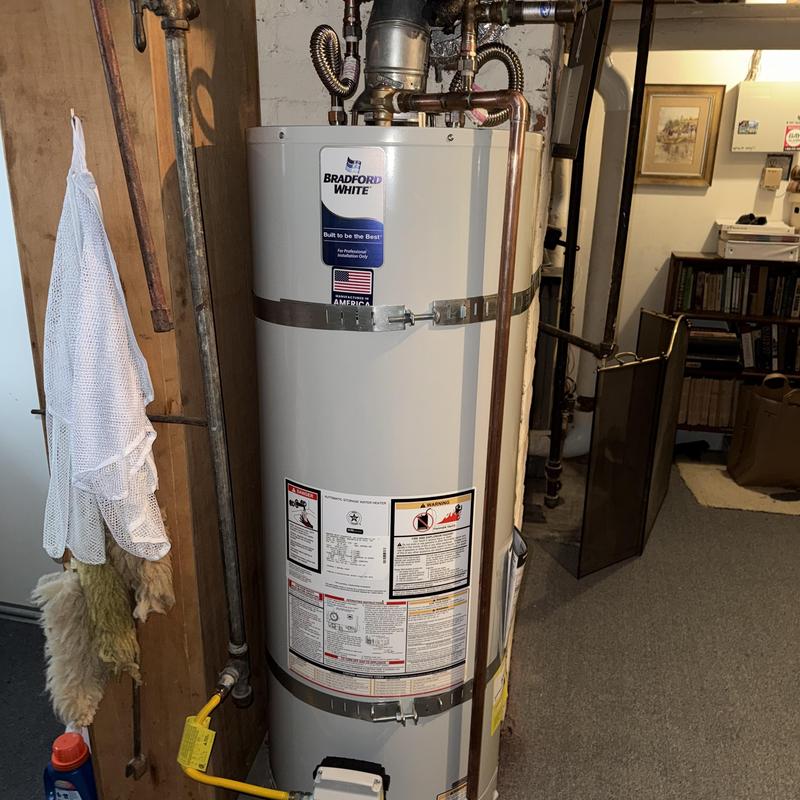 Bradford White 50-gallon water heater installation