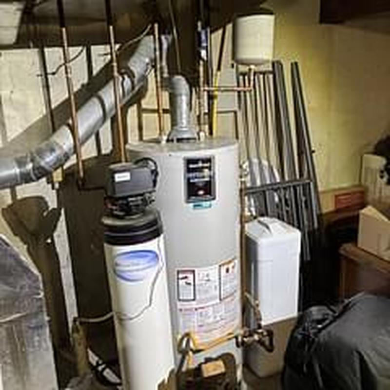 Natural gas 50-gallon water heater installation