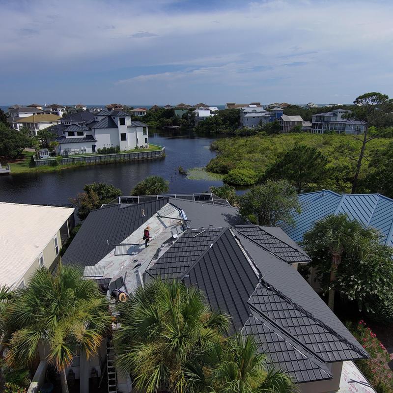 Worthouse Ulta modular steel roof installation in Destin Worthouse Ulta modular steel roof installation in Destin
