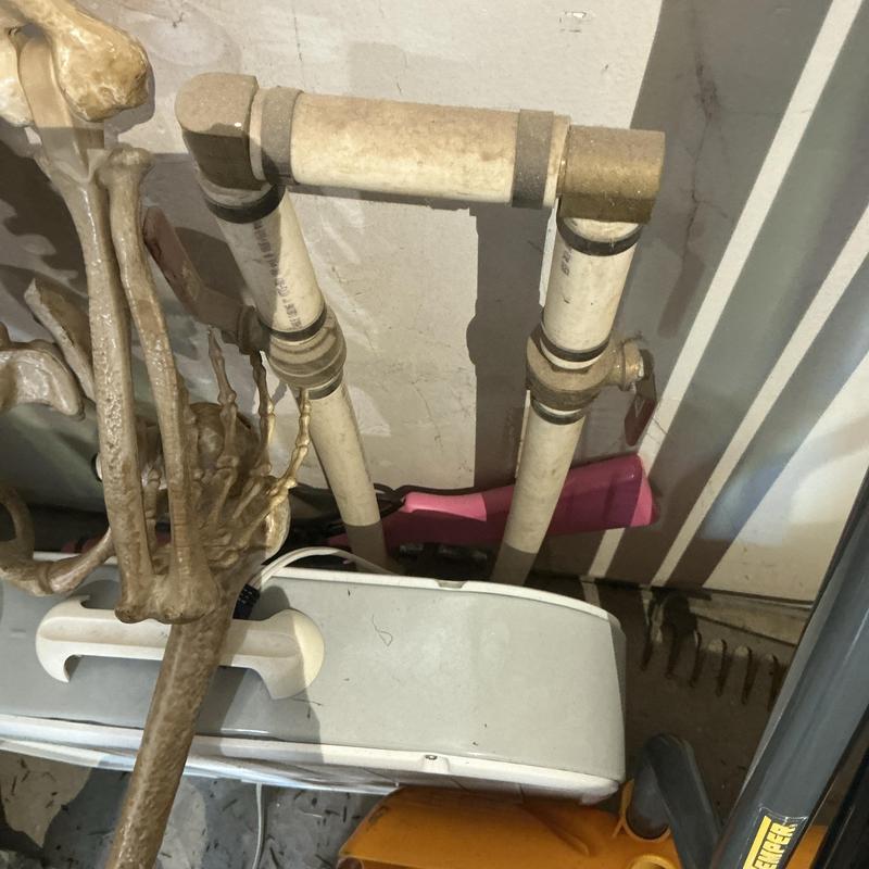 Water heater PVC piping connected to tank unit Water heater PVC piping connected to tank unit