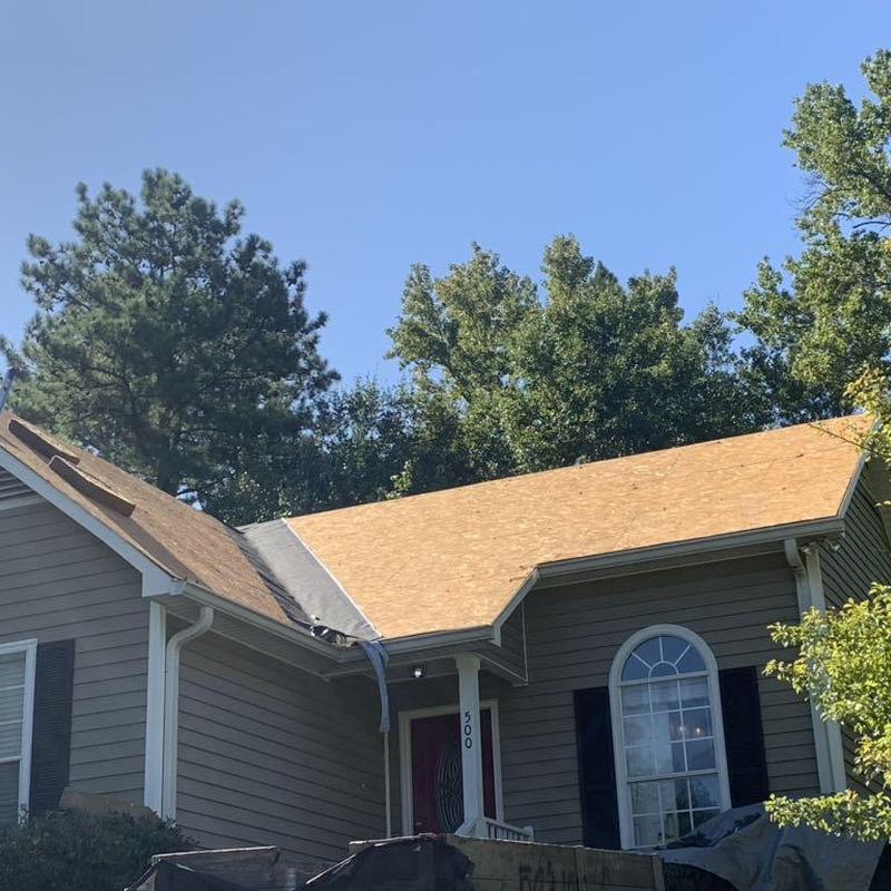 Roof decking replacement on residential home in Columbia