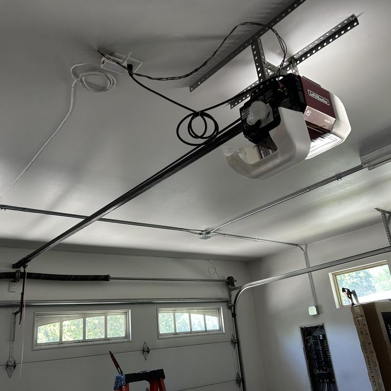 Garage door opener wiring with EMT conduit installation Garage door opener wiring with EMT conduit installation