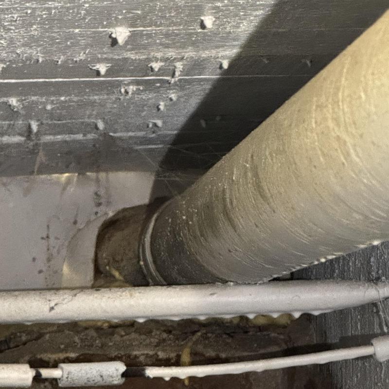 3-inch cast iron drain pipe replacement and sealing