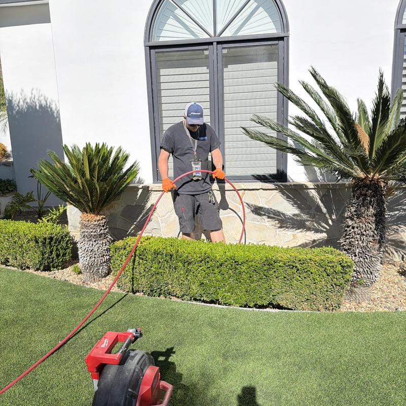 Sewer inspection camera and hydro jet service outdoors Sewer inspection camera and hydro jet service outdoors