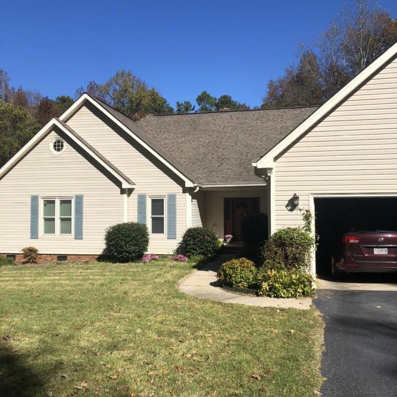 Asphalt shingle roof on residential home in Rock Hill