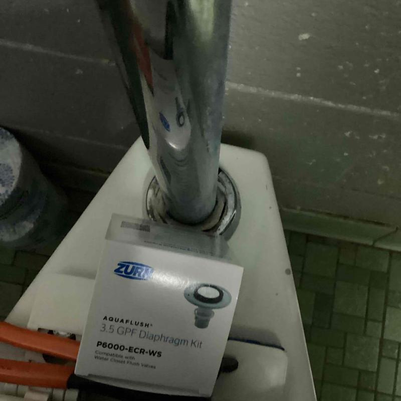 Toilet diaphragm kit installation on flush valve Toilet diaphragm kit installation on flush valve
