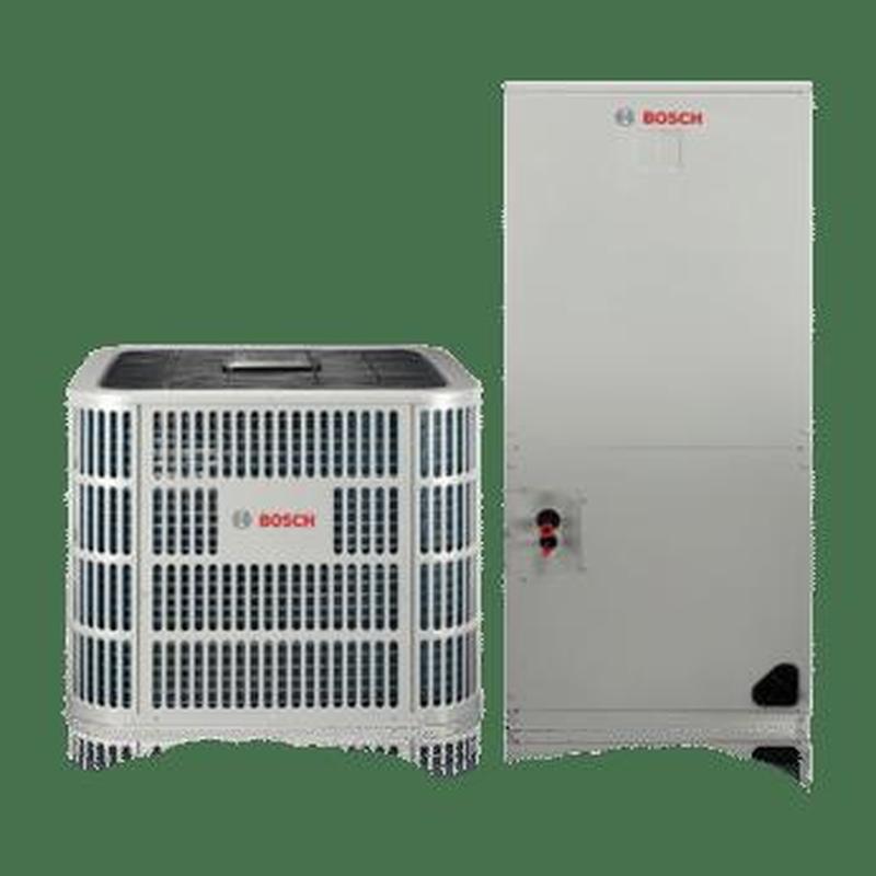 Bosch HVAC system outdoor condenser and air handler unit