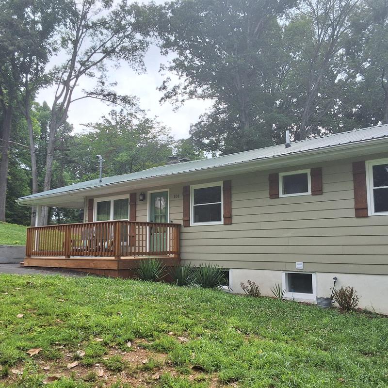 Metal roof overlay on residential home in Bristol TN