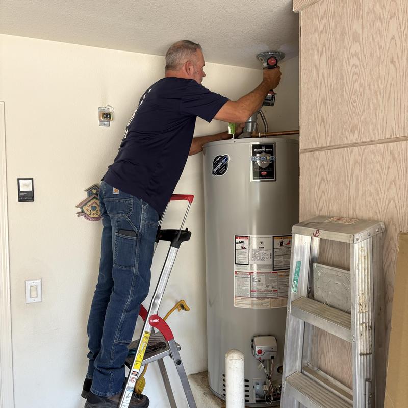 50 Gallon gas water heater installation in Glendale, AZ