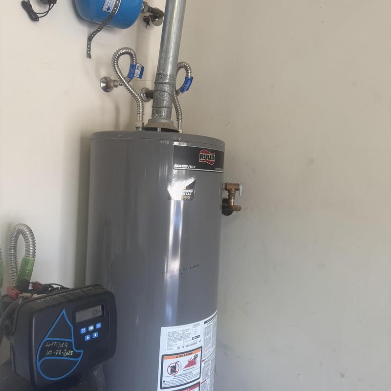 50-gallon Ruud water heater with expansion tank