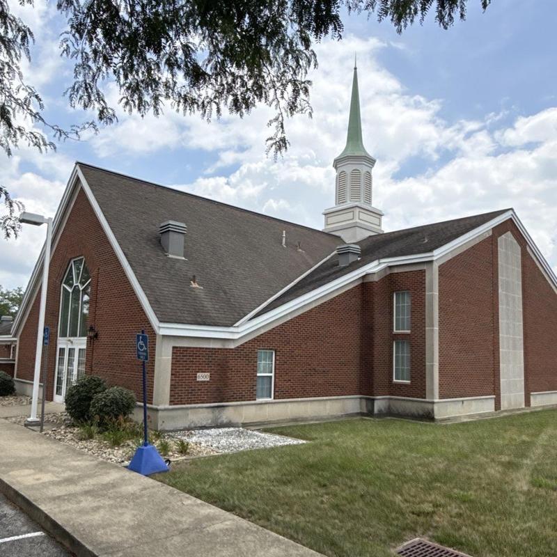 Asphalt shingle roof inspection on church building Asphalt shingle roof inspection on church building