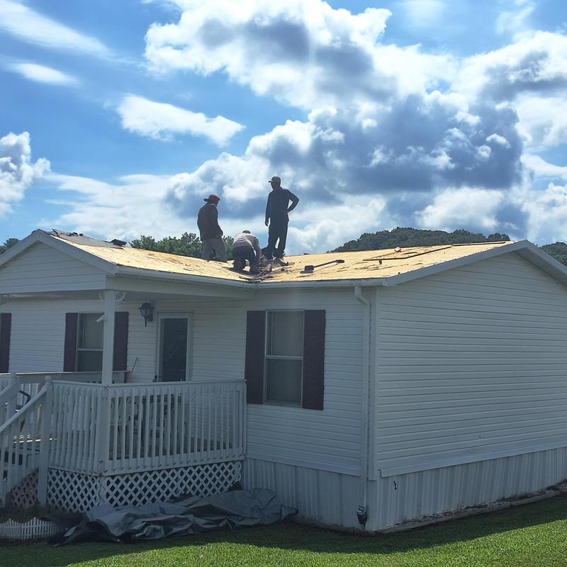 Roof decking installation on residential home in Johnson City