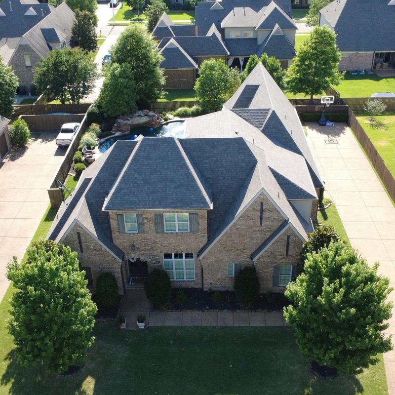 Owens Corning asphalt roofing on Collierville home Owens Corning asphalt roofing on Collierville home