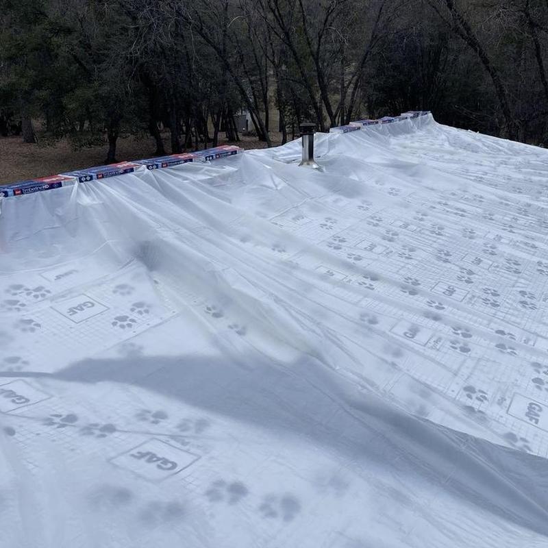 50-year GAF asphalt roofing underlayment installation