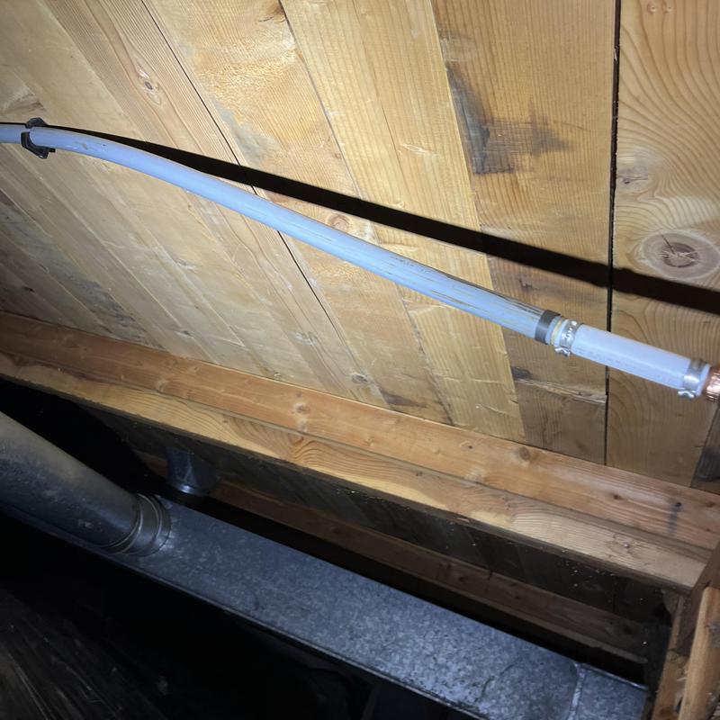 Polybutylene water piping in attic space Polybutylene water piping in attic space