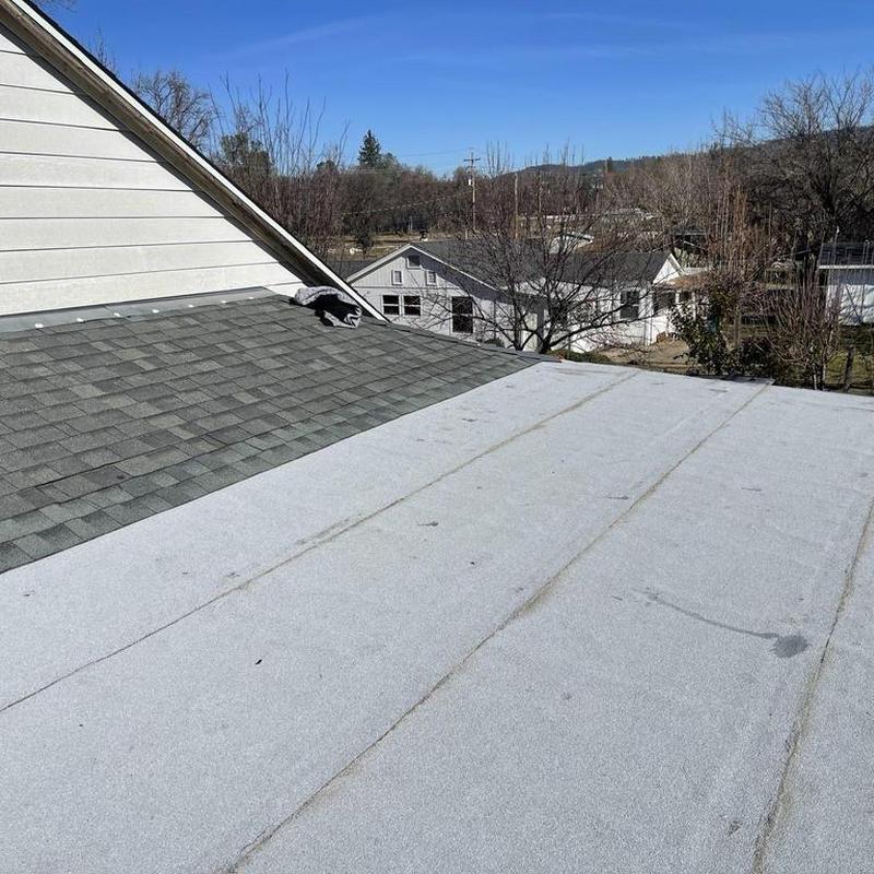Torch down flat roof installation in Sonora, CA