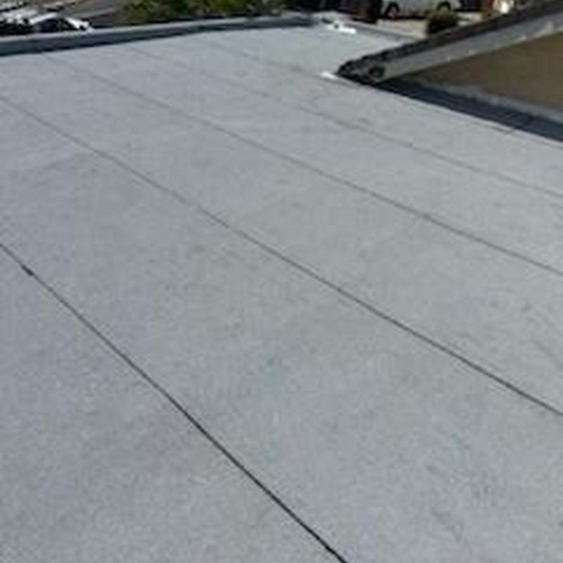 Flat roof membrane inspection at Diamond Bar property Flat roof membrane inspection at Diamond Bar property