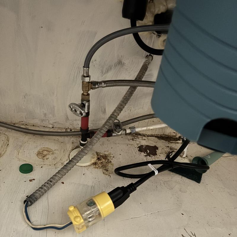 Angle stop valves under kitchen sink capped off Angle stop valves under kitchen sink capped off