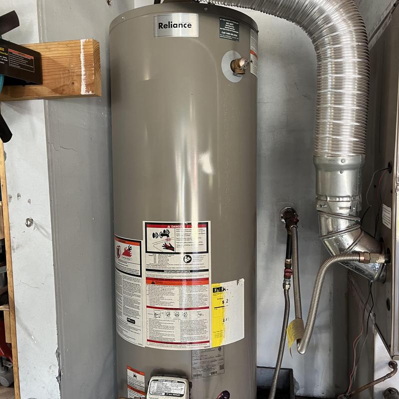 250 gallon gas water heater in garage with vent pipe 250 gallon gas water heater in garage with vent pipe
