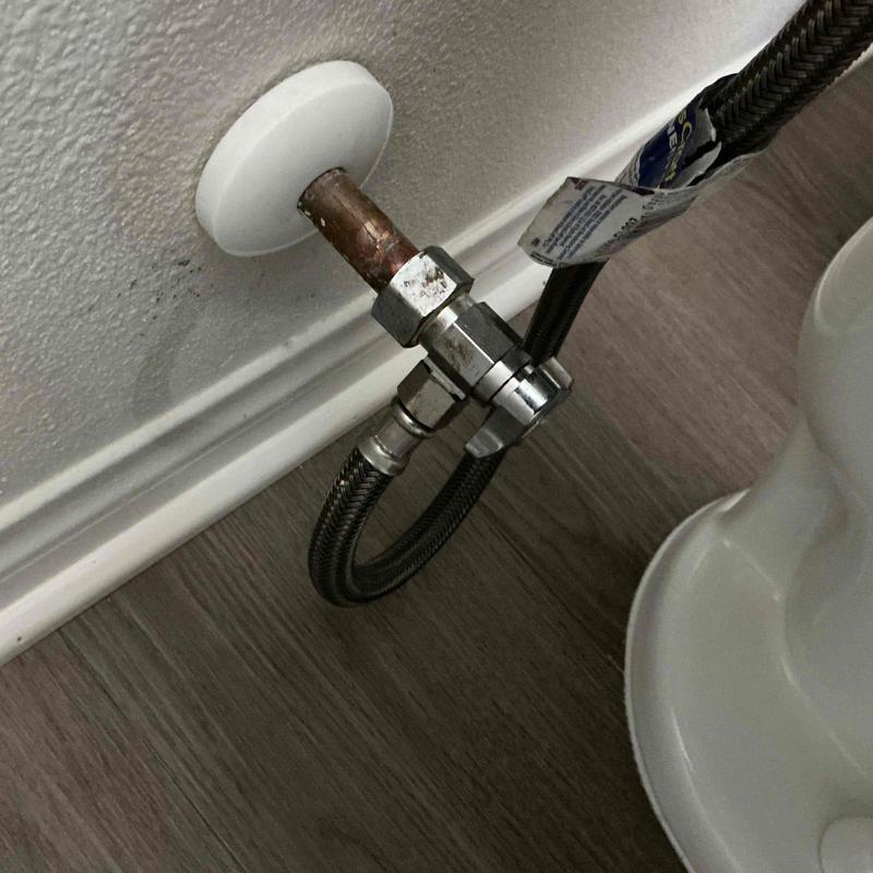 Quarter-turn angle stop with compression fittings installation