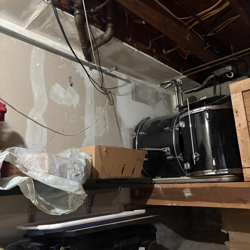 Laundry drain with new 2-inch P-trap installation