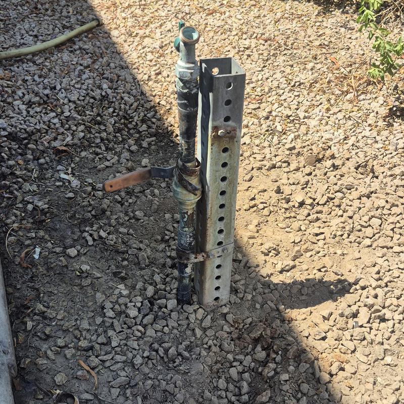 Hose bib installation on outdoor water line