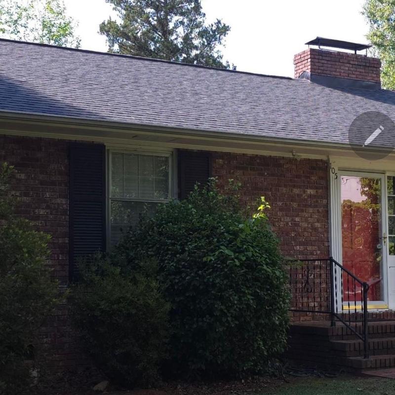 Owens Corning Duration shingle roof on brick house