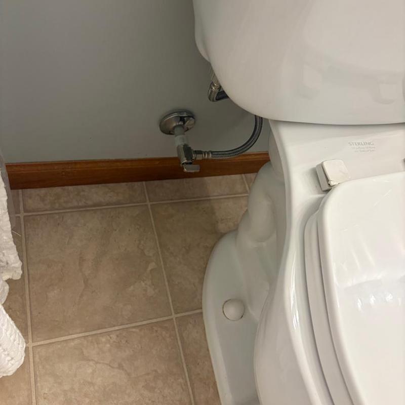 Toilet shutoff valve and supply line installation Toilet shutoff valve and supply line installation