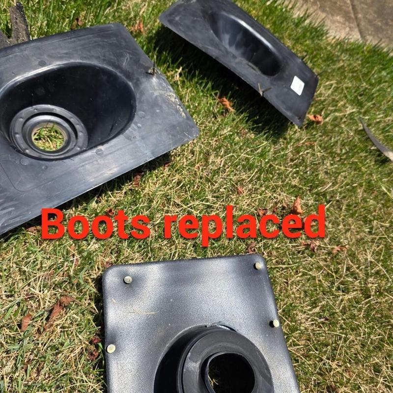 Rubber pipe boots for roof vent replacement