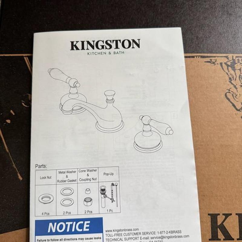 Kingston widespread bathroom faucet installation guide