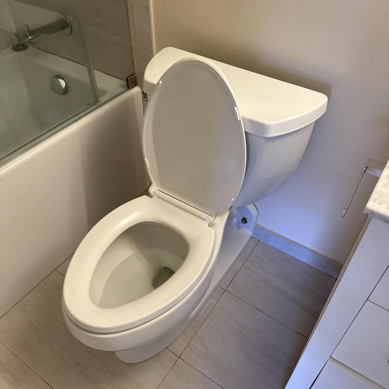 Toilet tank gasket readjustment and leak repair