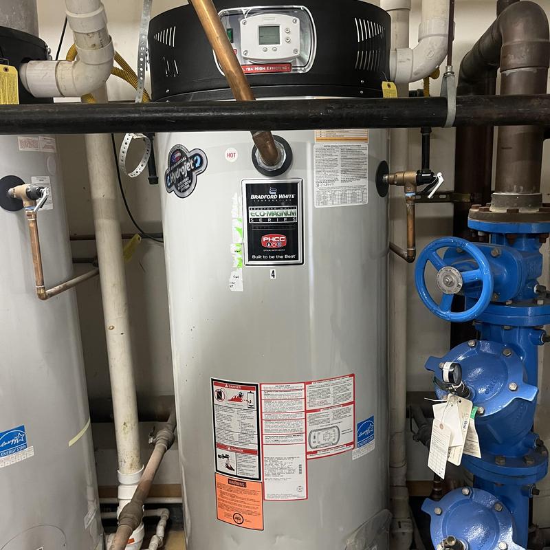 Commercial high efficiency water heater installation Commercial high efficiency water heater installation