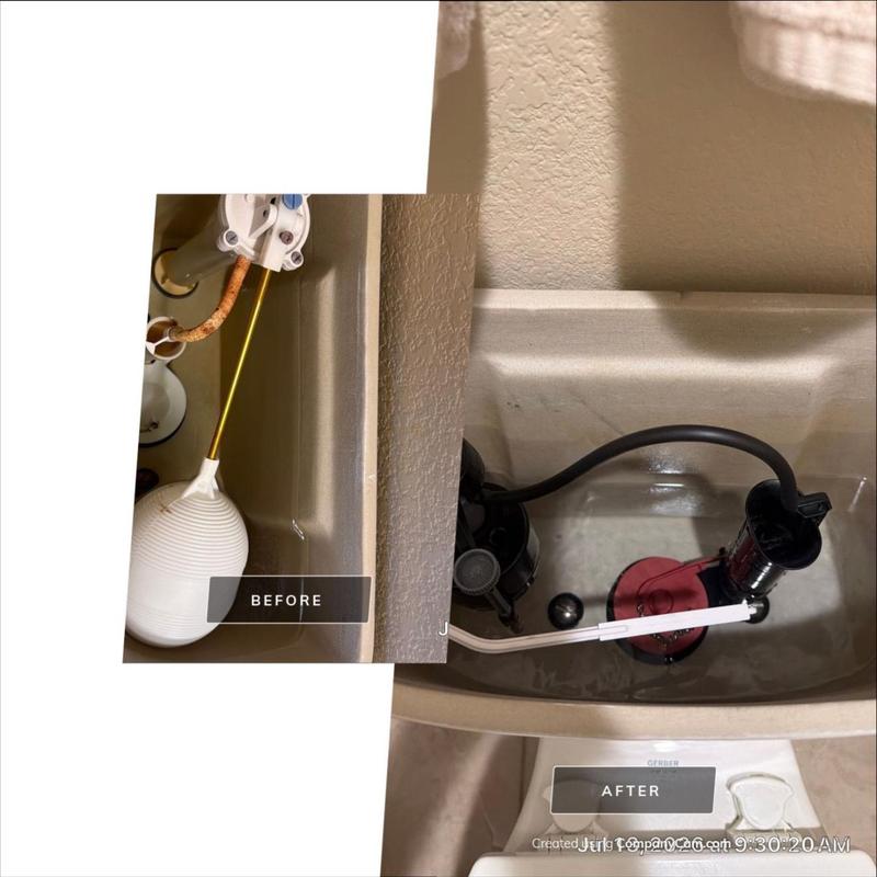 Toilet fill valve and flapper replacement inside tank Toilet fill valve and flapper replacement inside tank