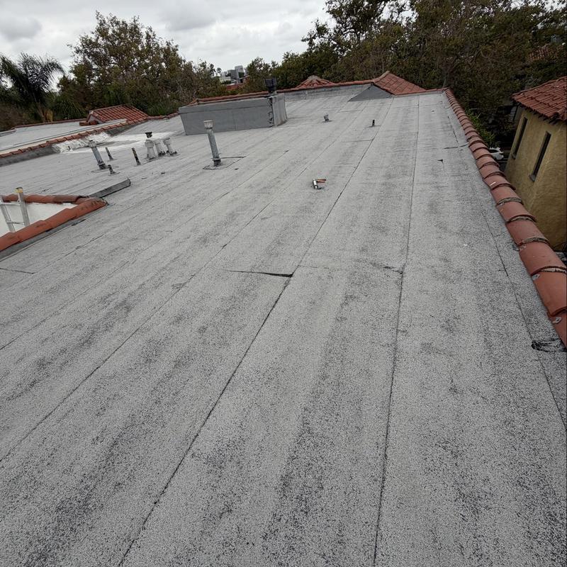 Torch down roofing system flat roof inspection Torch down roofing system flat roof inspection