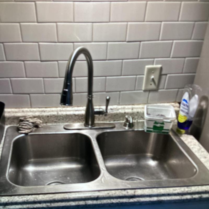 Kitchen faucet and stainless steel double sink installation Kitchen faucet and stainless steel double sink installation
