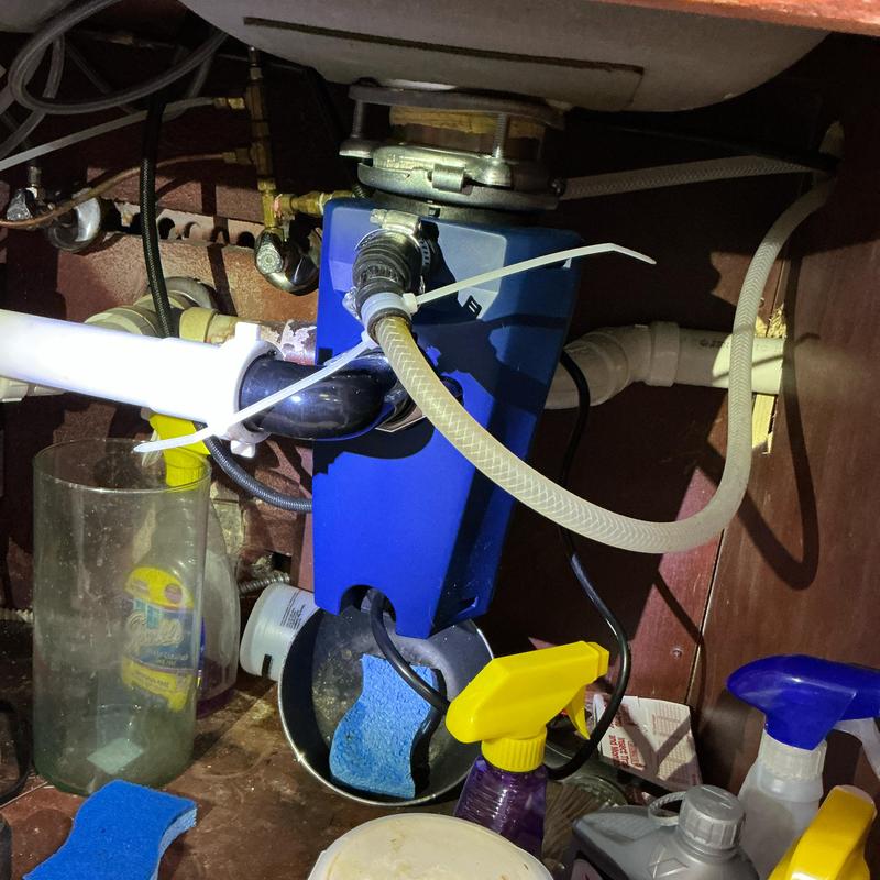 Garbage disposal motor replacement and basket strainer repair