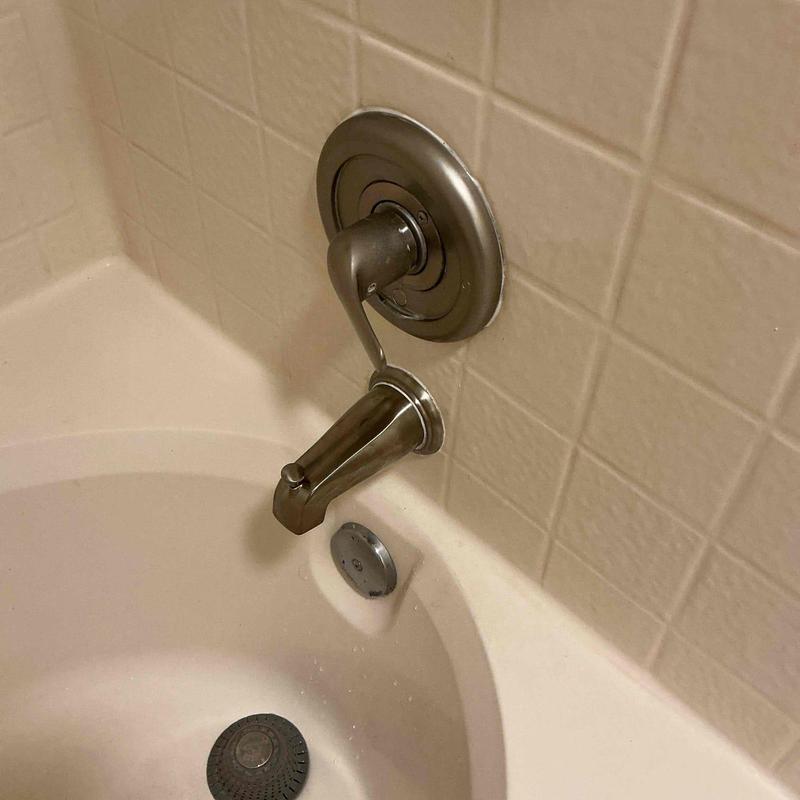 Tub diverter valve and spout installation in shower wall