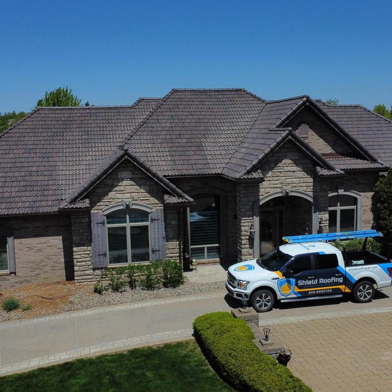 Brava Composite Spanish Barrel Tile roof with Shield truck Brava Composite Spanish Barrel Tile roof with Shield truck