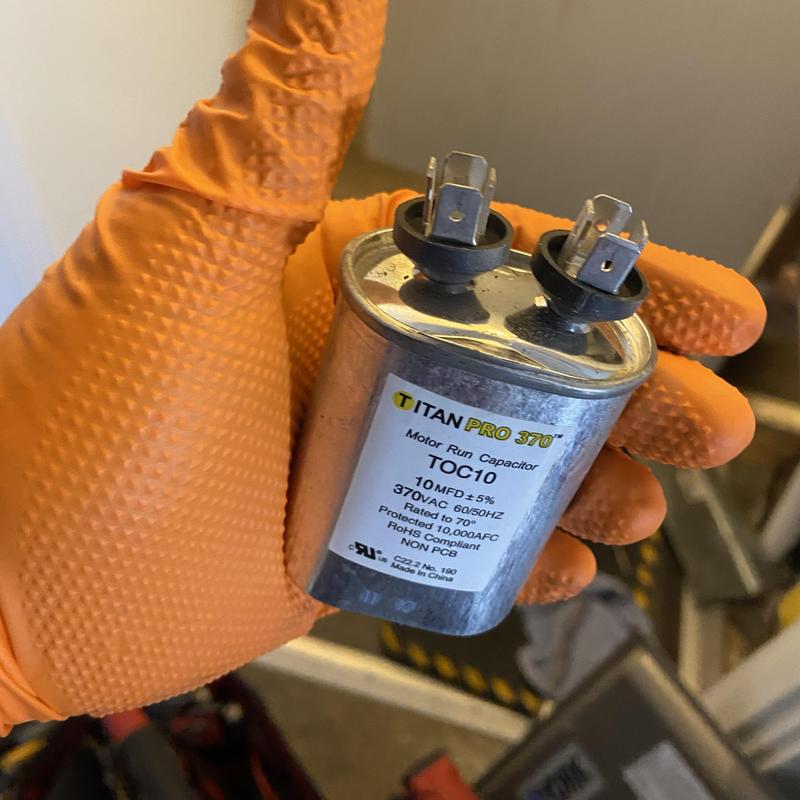 Motor run capacitor for furnace blower repair Motor run capacitor for furnace blower repair