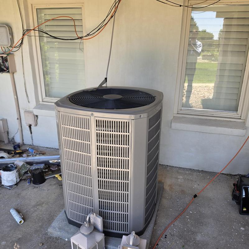 American Standard air conditioner outdoor unit installation
