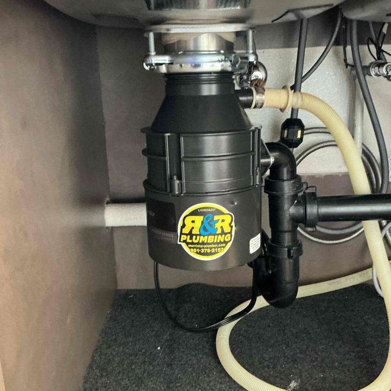 Badger 5 garbage disposal installed under sink