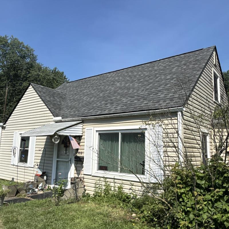 GAF Timberline HDZ shingle roof installation, cliff side