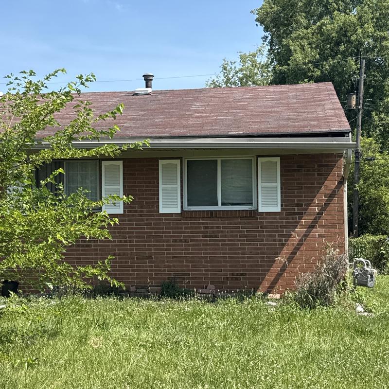 Gutter and fascia inspection on brick rental home Gutter and fascia inspection on brick rental home