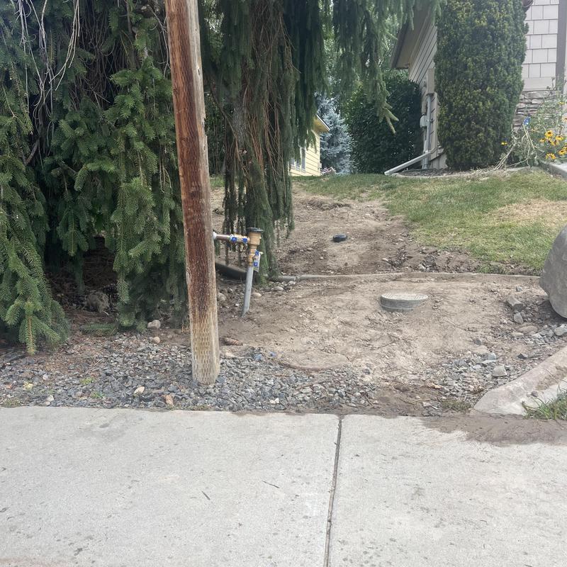 Backflow assembly and water meter installation site Backflow assembly and water meter installation site