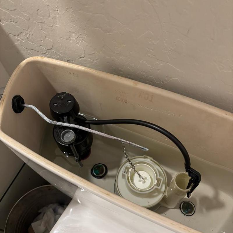 Toilet fill valve installation inside tank Toilet fill valve installation inside tank