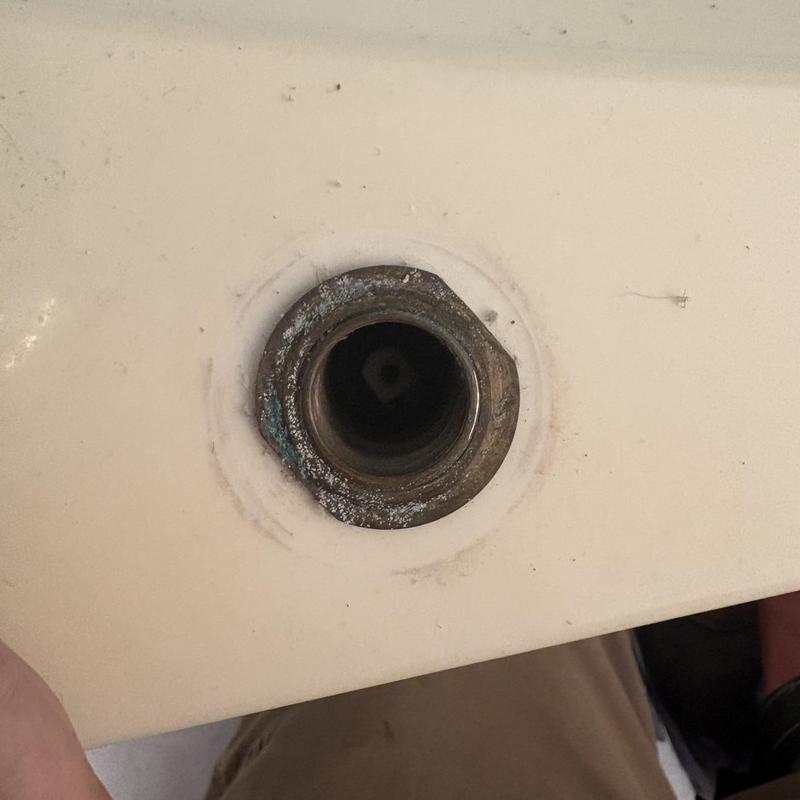 Faucet cartridge housing with corrosion buildup