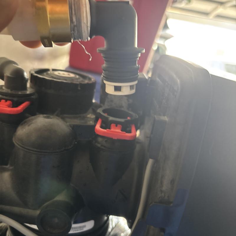 Water softener discharge elbow installation in Glendale, AZ