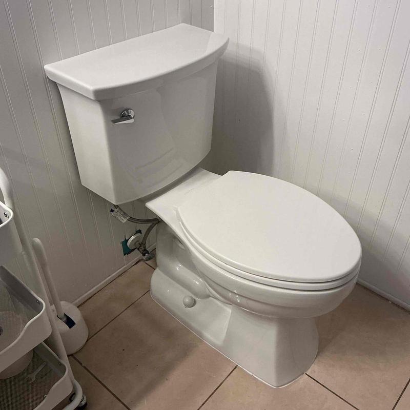 Kohler toilet with new wax ring and supply line